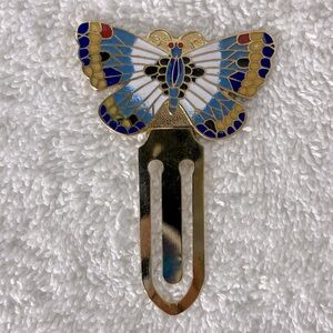 5/$35 Vintage Colourful Metal Butterfly Bookmark